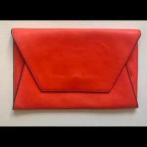 Trafaluc by Zara Orange Envelope Clutch